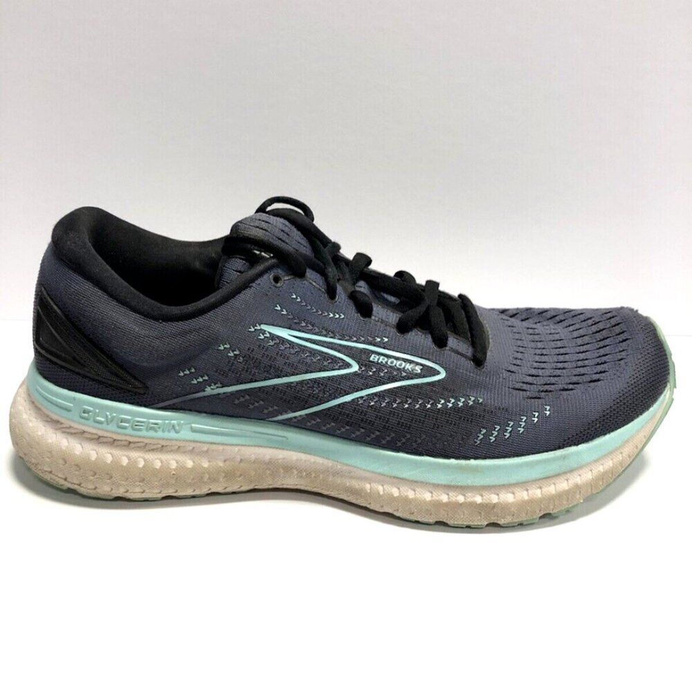 Brooks Women’s Glycerin GTS 19, Blue Running Shoes, Size 11 M